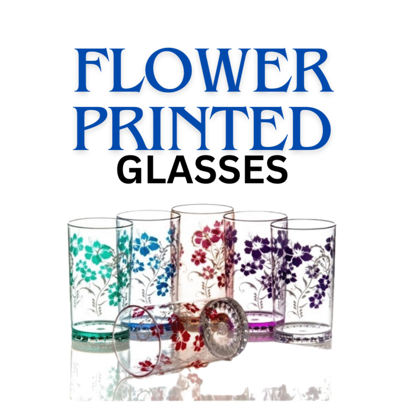 FLOWER PRINTED GLASS