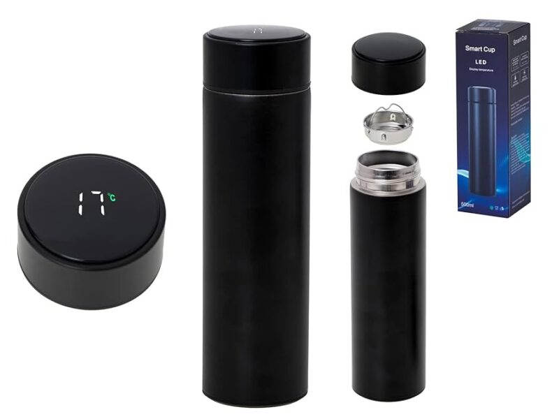 Stainless Steel Temperature Display Water Bottle