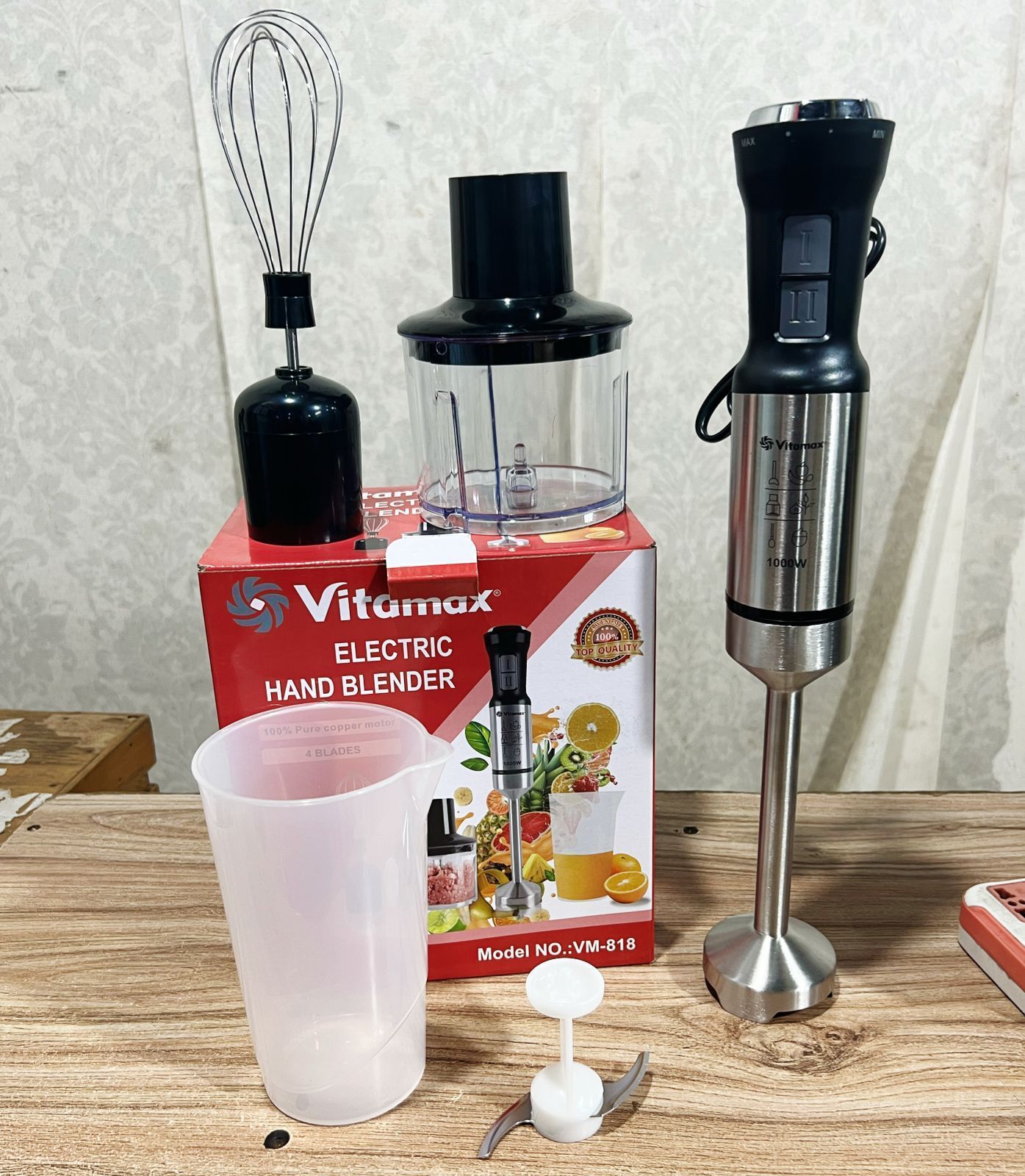 Vitamax 4 in 1 Hand Blender Machine 1000W - Image 2
